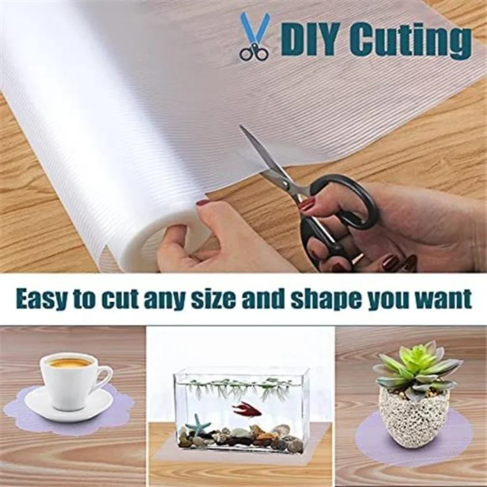 Shelf Liner, Non-Slip Cabinet Liner, Washable Oil-Proof for Kitchen 12